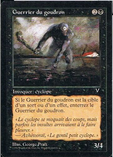 Guerrier Du Goudron ( Tar Pit Warrior ) - Magic Mtg - Vision  - C