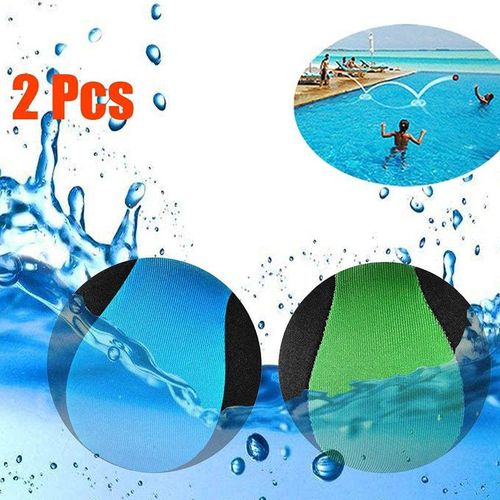 2 Pcs Balle rebondissante d'eau de pour la Piscine et la mer Jeu de Sports Aquatiques d'amusement pour FamilleCouleur aléatoire)