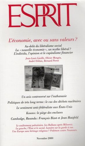 Esprit N° 269 : L'économie, Avec Ou Sans Valeurs ?