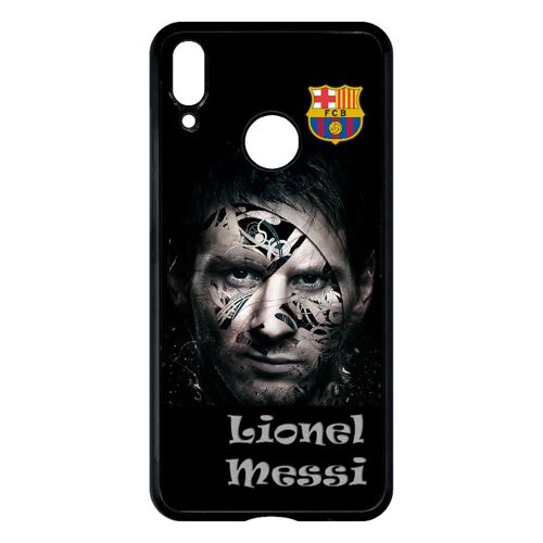 Coque huawei y7 pro 2019 - fc barcelona lionel messi abstract - noir