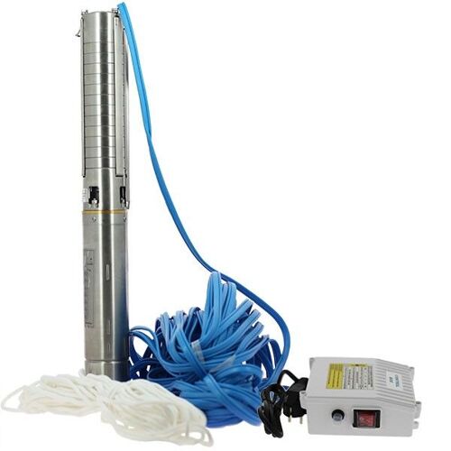 Pompe de forage - 4SPM5/12 - 1,1 kW - 40 m - Turbines inox de Centrocom