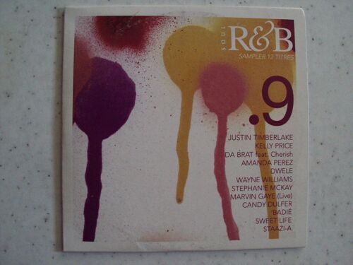 Soul R & B N°9.Justin Timberlake.Kelly Price.Da Brat.Amanda Perez.Dwele.Wayne Williams.Marvin Gaye - Cd