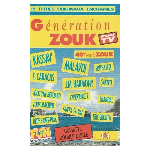 Génération Zouk K7 Audio 40° Sous Le Zouk (Malavoi, Kassav, Jocelyne Beroard, Zouk Machine...)
