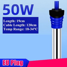 50w/100w/200w/300w/500w Réglable En Acier Inoxydable Chauffage D'aquarium Submersible Thermostat Chauffage Tige 110/220v Poisson Réservoir