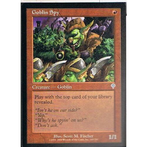 Goblin Spy ( Espion Gobelin ) - Magic Mtg - Invasion Vo 145 - U