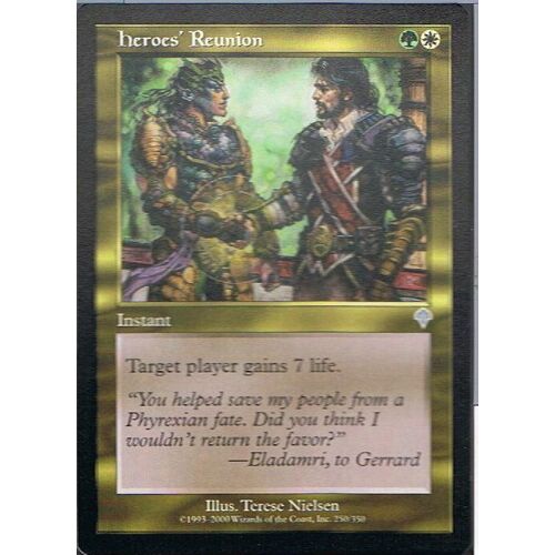 Heroes' Reunion ( Réunion Des Héros ) - Magic Mtg - Invasion Vo 250 - U