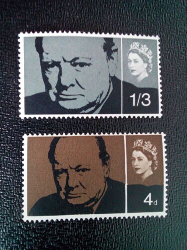 Timbre Angleterre Yt 397 - 398 Séries: Commémoration De Sir Winston Churchill 1965 ( 80604 )