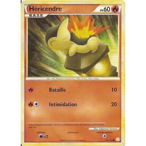 Héricendre Base - Heartgold Soulsilver - 60 Pv 61/124