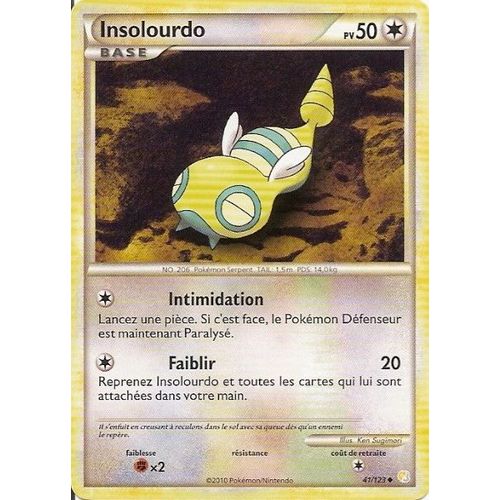 Insolourdo Base - Heartgold Soulsilver - 50 Pv 41/124