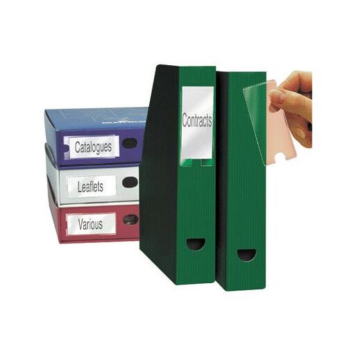 Porte Etiquette Adhesive Pp 35x102 - Blister De 12