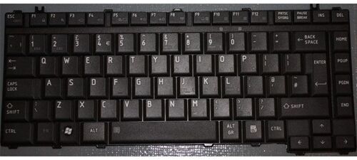 Toshiba Satellite A205-S5805 Black Uk Clavier Pour Ordinateur Portable (Pc) De Remplacement (Key115)