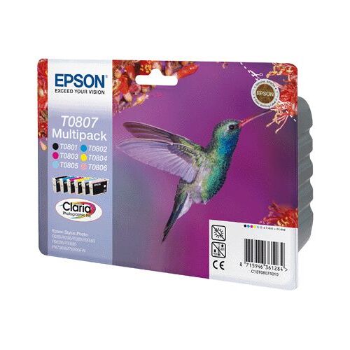 Cartouche Epson T0807  N/C/M/J/R/B