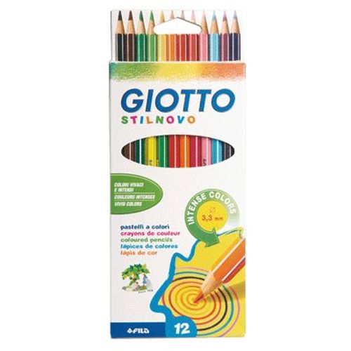 Crayons De Couleur Stilnovo Coloris Assortis - Etui De 12