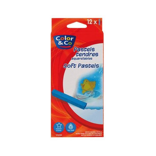 Craie  Pastel Tendre Aquerellable - Boite De 12