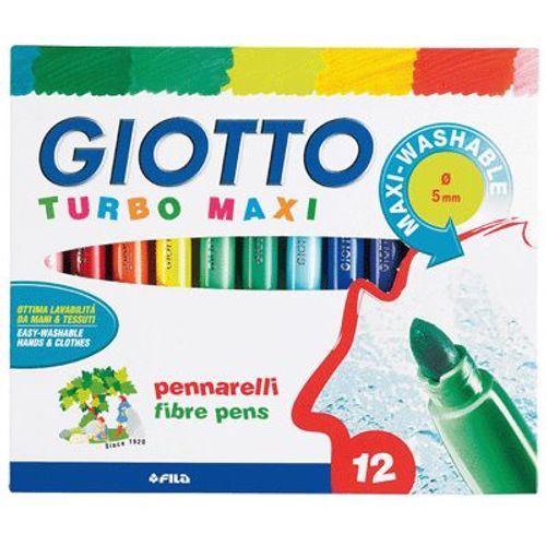 Feutre Pointe Large Turbo Maxi Color - Etui De 12