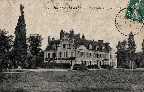 Carte Postale Ancienne, France, Loir Et Cher ( 41 ), Nouan Sur Loire, Château De Boisrenard - Oblitération 1912