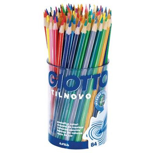 Crayon De Couleur Stilnovo Coloris Assortis - Pot De 84
