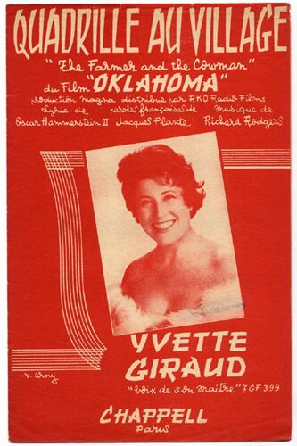 Quadrille Au Village "The Farmer And The Cowman" (Chanson Du Film "Oklahoma" - Jacques Plante / Richard Rodgers) / Partition Originale 1943