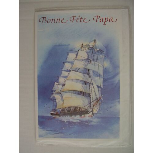 Carte "Bonne Fête Papa" Décor Caravelle