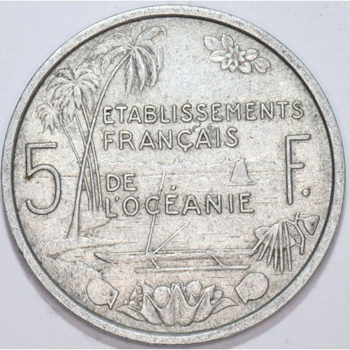 France - Etablissements Français De L'océanie - 5 Francs - 1952 - Aluminium - X006