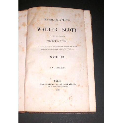 Waverley - Tome 2 Des Oeuvres Complètes De Walter Scott - Traduction Nouvelle Par Louis Vivien