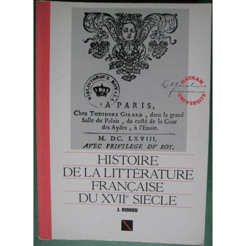 N Hist.Litt.Franc - Xviie