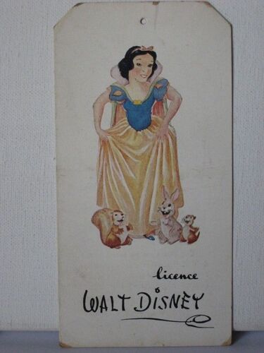 Blanche Neige Carte Pub  Pour Tissus