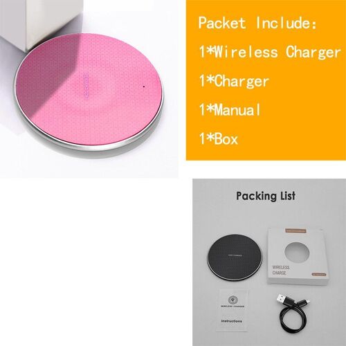 Chargeur Sans Fil Qi 10w Rapide, Coussinet De Chargement Usb À Induction, Pour Iphone 11 Pro X/Xs Max Xr 8 Plus, Samsung S9 S10