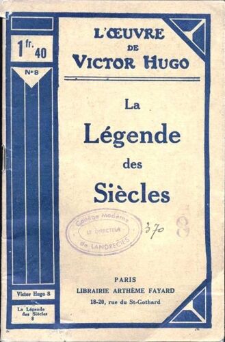 La Légende Des Siècles - Tome 8 (1942)