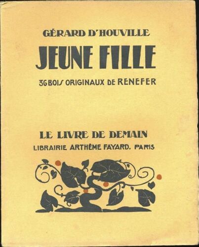 Jeune Fille. 36 Bois Originaux De Renefer. Le Livre De Demain N° 79