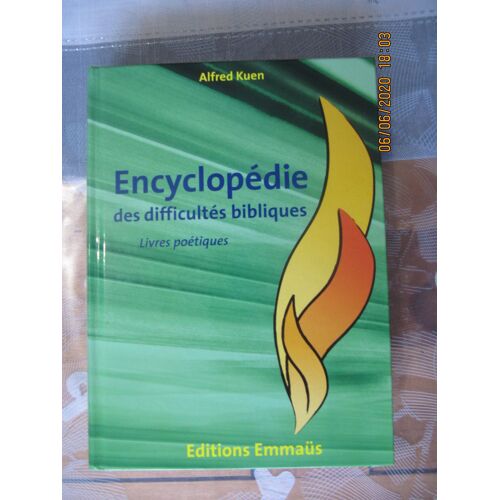 Encyclopédie Des Difficultés Bibliques / Livres Poétiques