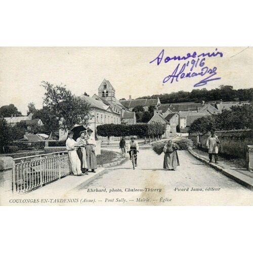 Lot De 2 Cartes De Coulonges-En-Tardenois Écrites En 1916 Et 1917