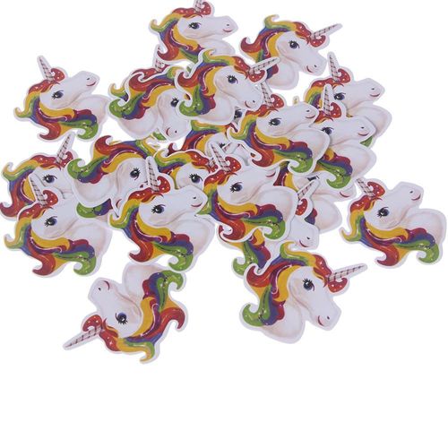 Décoration De Gâteaux Licorne 24pac/Lot Nouvelle Collection Pour Fête Prénatale Anniversaire Fournitures Décoratives De Gâteaux Pour Enfants