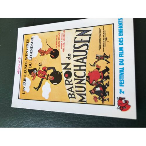 Image Sticker Autocollant Affiche N°9 : Les Fabuleuses Aventures Du Baron De Munchausen - 2e Festival Du Film Des Enfants - La Vache Qui Rit - 1980 - 8x6 Cm