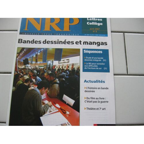 Nrp Lettres Collège  N° 8 : Bandes Dessinées Et Mangas