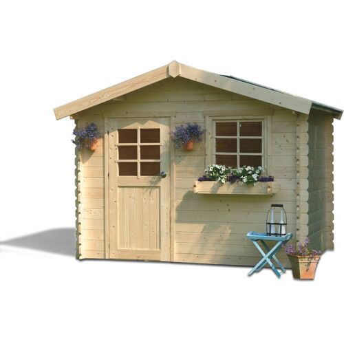 Abri Jardin Bois "Sologne" - 8.88 M² - 2.98 X 2.98 X 2.39 M - 28 Mm