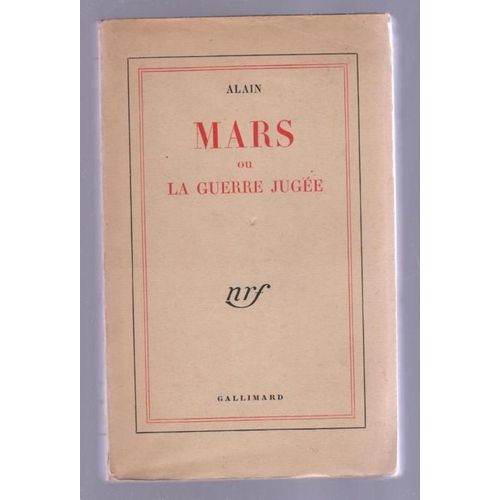 Mars Ou La Guerre Jugée