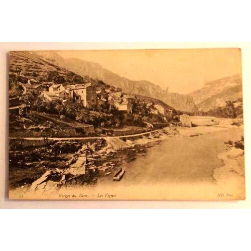 Carte Postale Ancienne Lozere Gorges Du Tarn Les Vignes