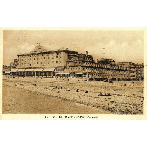 Une Carte Du Havre Écrite En 1938. Hôtel Frascati