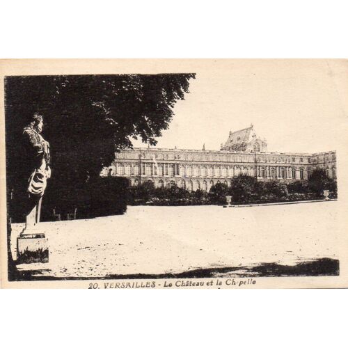 Carte Postale Ancienne - 20 - Versailles - Le Château Et La Chapelle