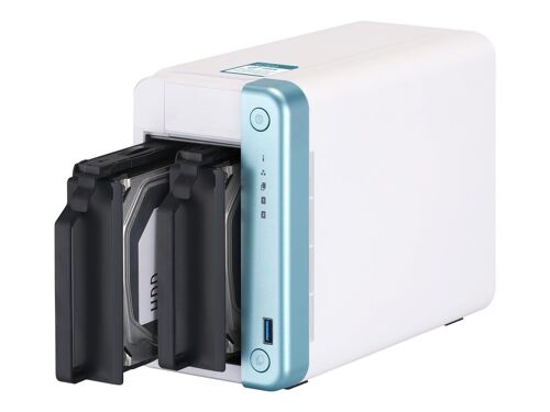QNAP TS-251D - Serveur NAS - 2 Baies - SATA 6Gb/s - RAID 0, 1, JBOD - RAM 2 Go - Gigabit Ethernet - iSCSI support