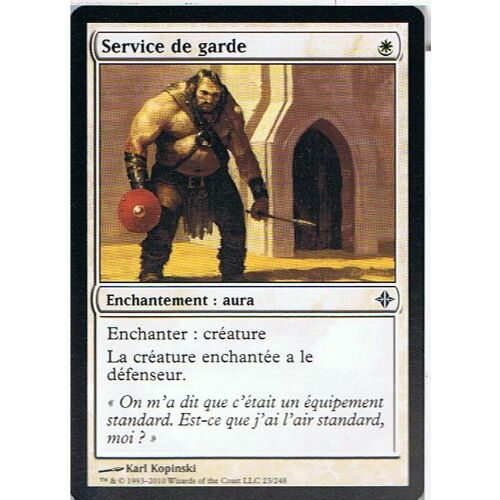 Service De Garde ( Guard Duty ) - Magic Mtg - Eldrazi  - C