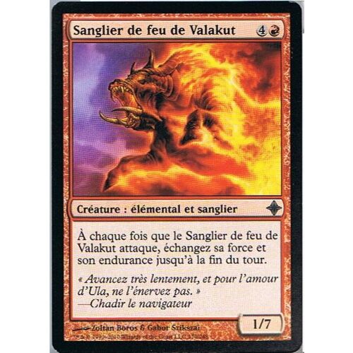 Sanglier De Feu Valakut ( Fireboar ) - Magic Mtg - Eldrazi  - U