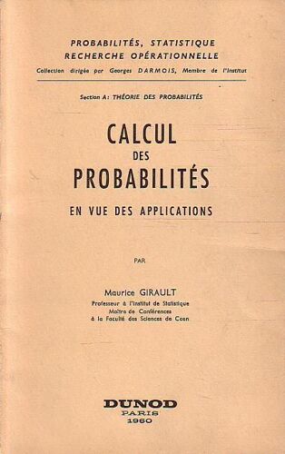 Calcul Des Probabilites En Vue Des Applications