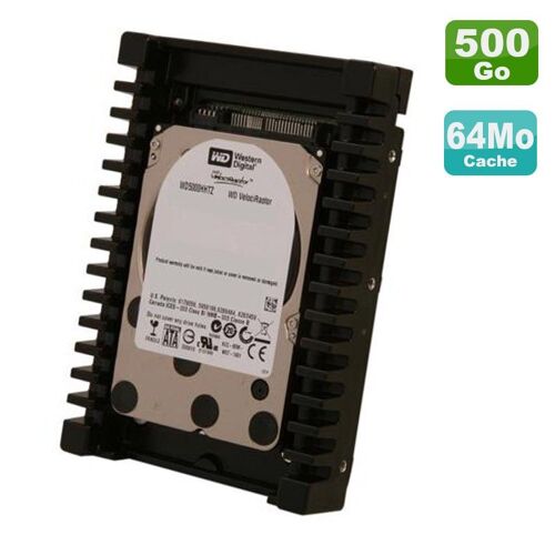 Disque Dur 500Go SATA 2.5" WD VelociRaptor WD5000HHTZ-60N21V0 10K RPM IcePack