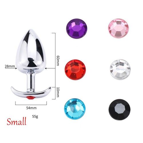 Plug Anal En Métal, Ancre Intime, Avec Bijoux, Toucher Lisse, Sans Vibrateur, Perle Anale, Jouets Pour Hommes/Femmes