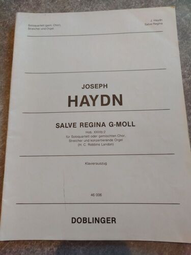 Salve Regina G-Moll / Conducteur