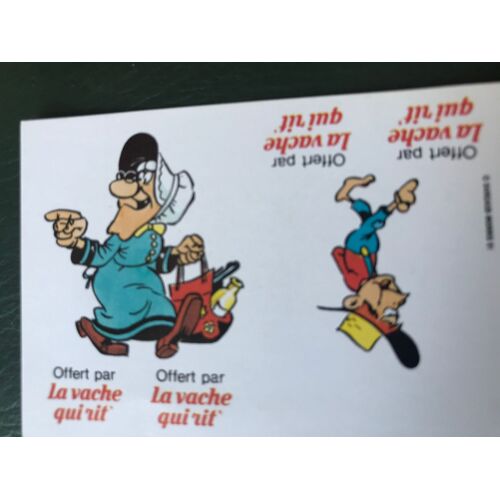 Image Silhouette Personnage Recto-Verso N°19 Ma Dalton - L'un Des Écoliers - Lucky Luke - La Vache Qui Rit - Dargaud Morris 1991 - Polychrome - 7x5 Cm