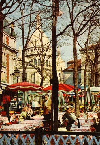 Paris   Montmartre  Le Sacré-Coeur Depuis La Place Du Tertre