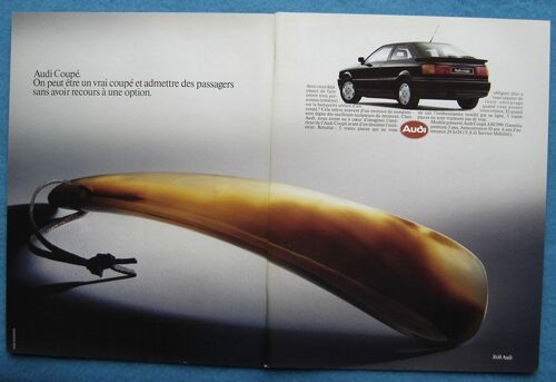 Publicité Papier - Voiture Audi Coupé A.M. De 1990